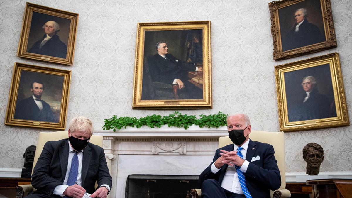 Boris Johnson y Joe Biden en su reunión