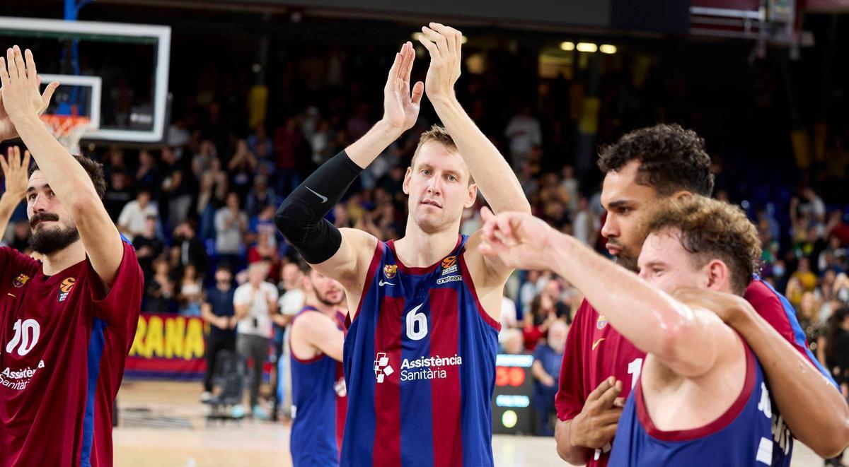 El Barça vive un momento dulce y la comunión con el Palau es total