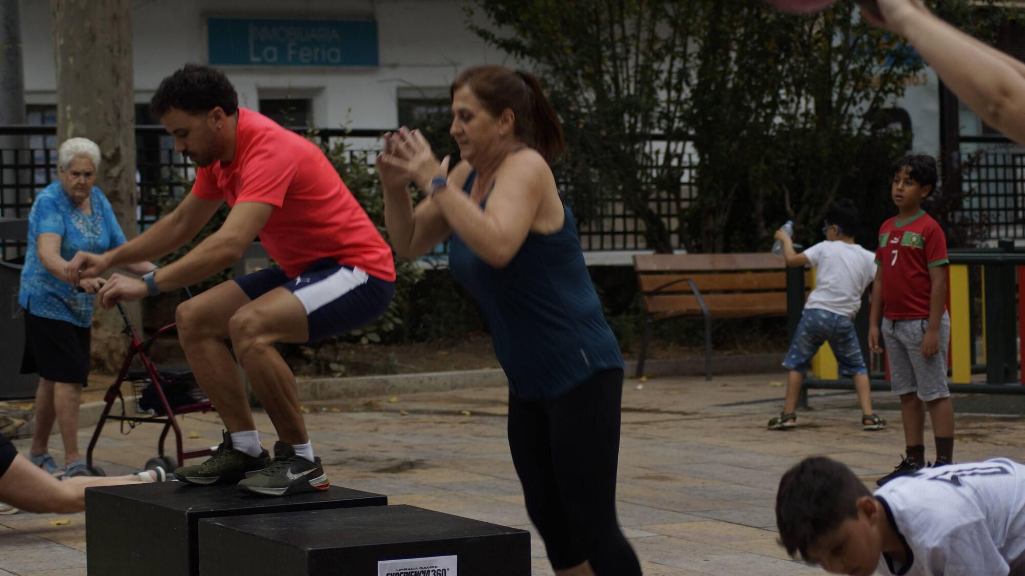 Exhibición de halterofilia y CrossFit en Plaza de la Puebla, Zamora.