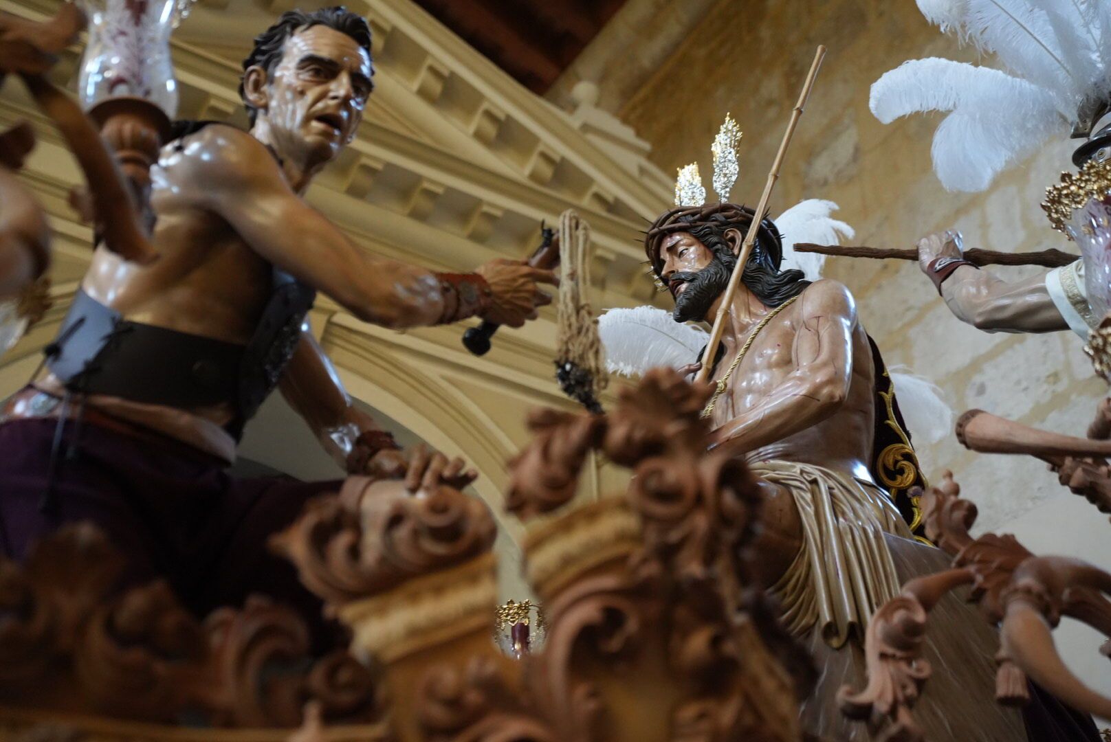 Nuestro Padre Jesús en su Coronación de Espinas de Fernán Núñez ya está en la iglesia de San Pedro