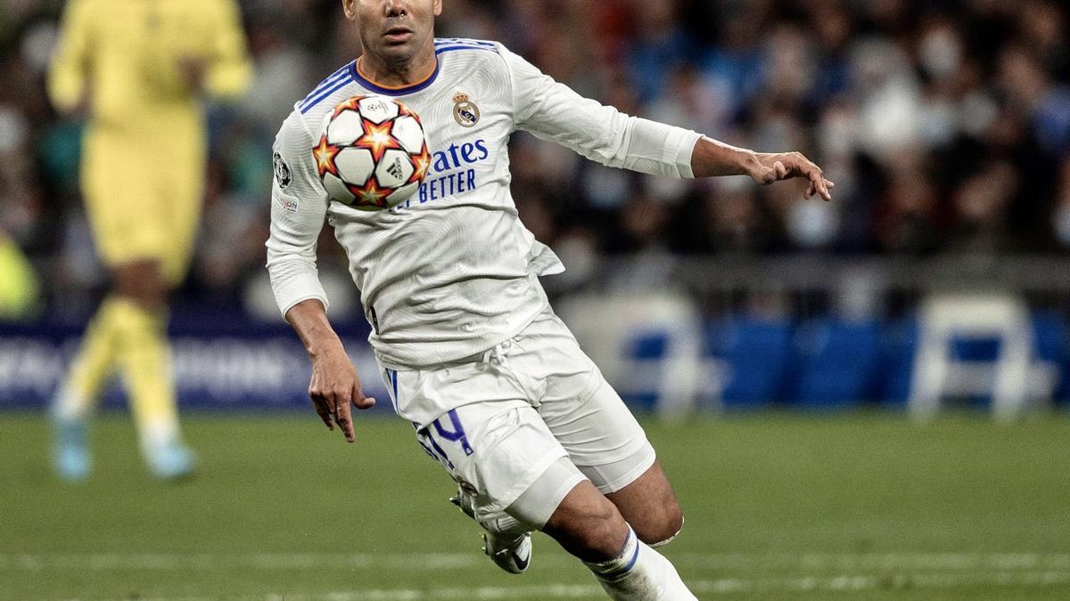 Casemiro ante el Chelsea en el Bernabéu