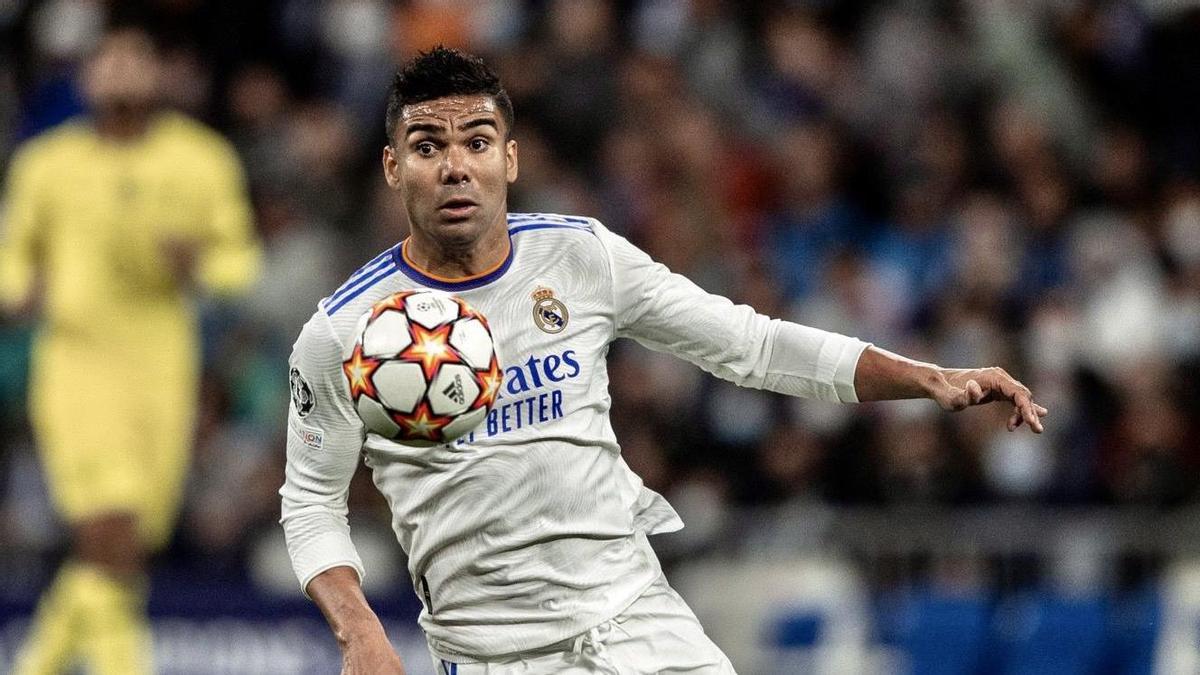 Casemiro ante el Chelsea en el Bernabéu