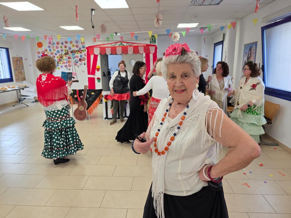 Rosario Cuevas junto a sus castañuelas.