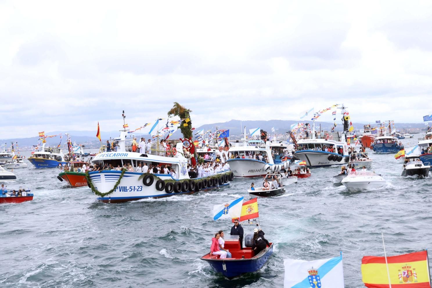A Illa rompe récords en la procesión del Carmen