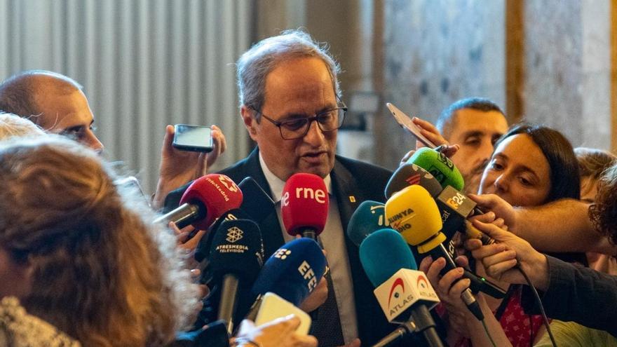 Torra ve la aministía y los pactos con el PSOE como una &quot;enmienda a la totalidad&quot; al &#039;procés&#039;