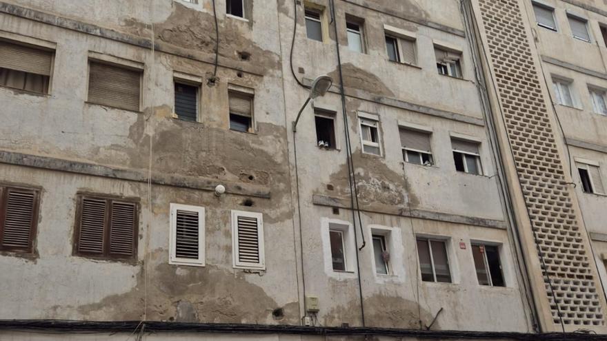 Mal estado de algunas zonas del barrio de San Francisco