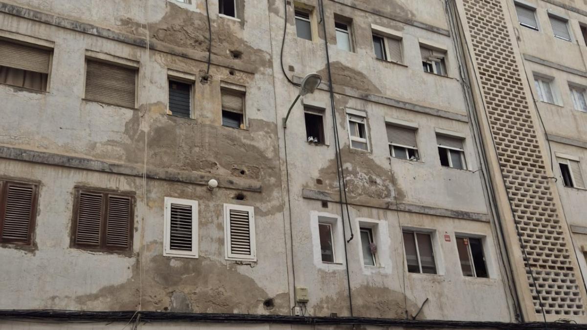 Mal estado de algunas zonas del barrio de San Francisco