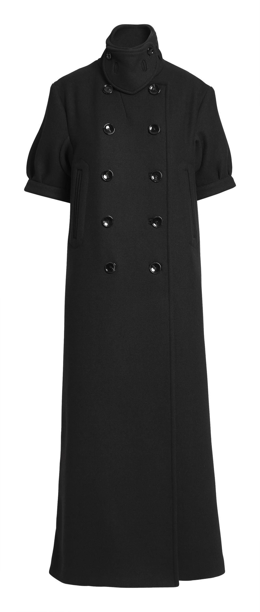 H&M Studio: Abrigo negro con botones