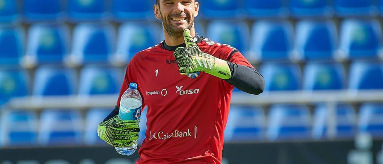 Juan Soriano, guardameta del equipo blanquiazul.