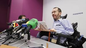 El secretario de Organización de Podemos, Pablo Echenique.