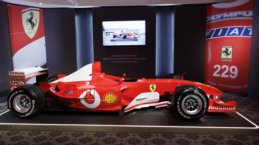 Sotheby&#039;s subastará el Ferrari con el que Michael Schumacher ganó su sexto título mundial