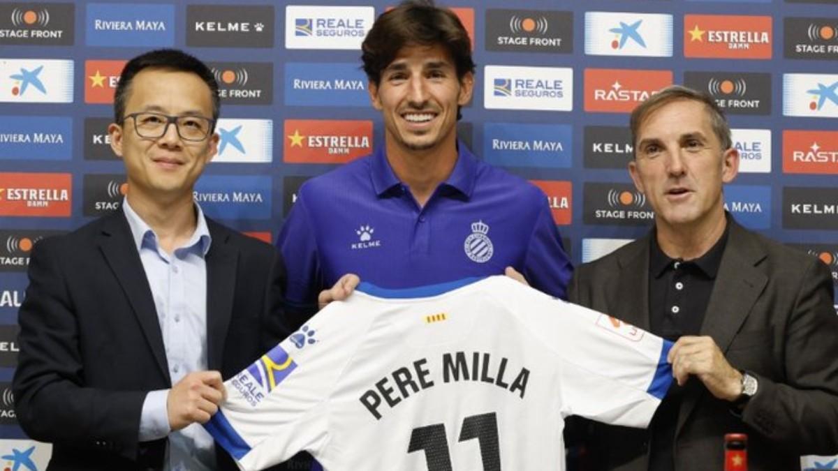 Pere Milla, presentado con el Espanyol