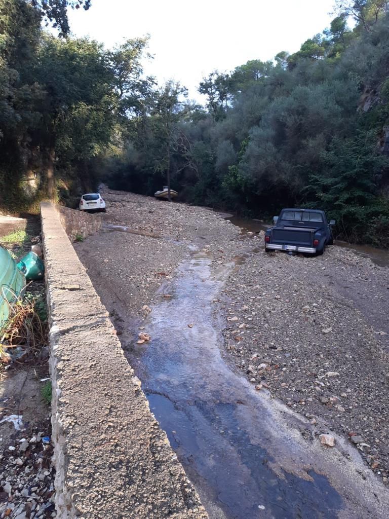 Las tormentas descargan 163 litros en Cala Figuera y provocan inundaciones y numerosos desperfectos