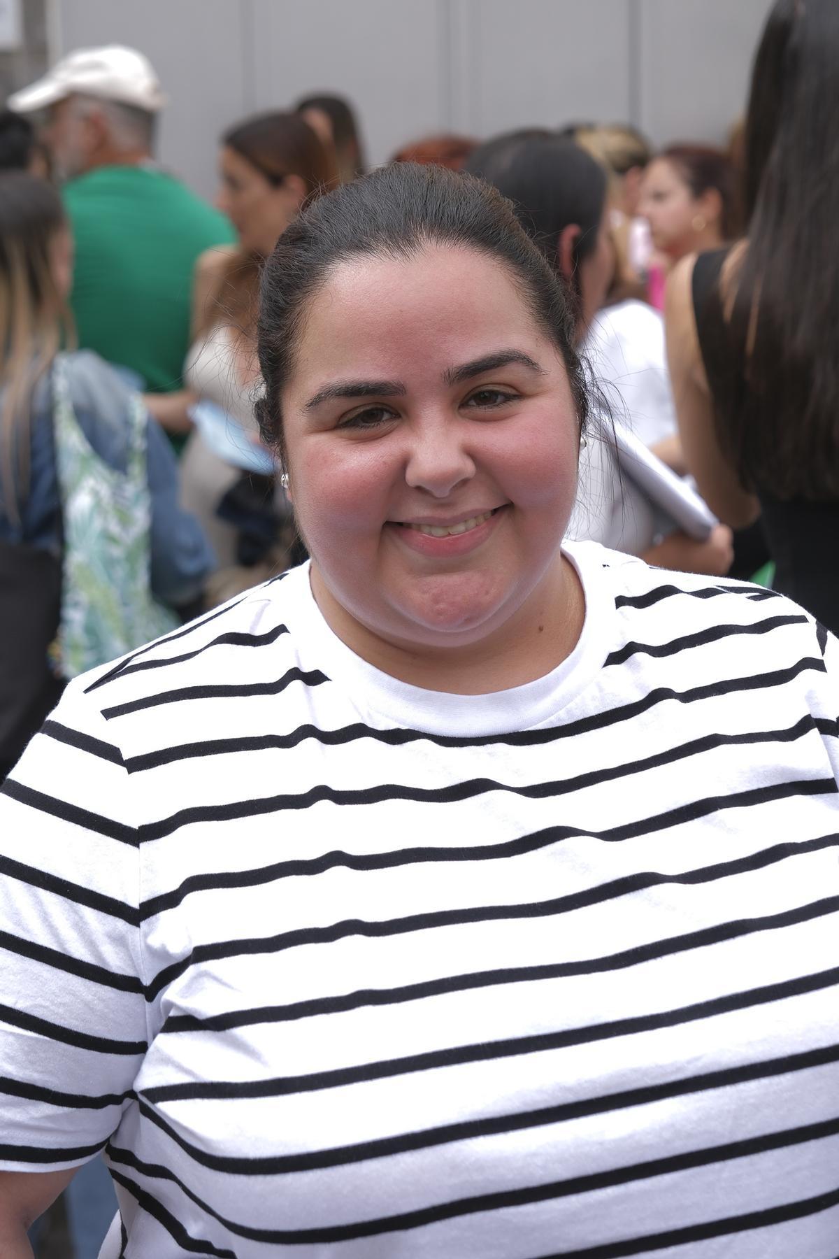 Tania Peñate Ruiz, aspirante a maestra de educación infantil.