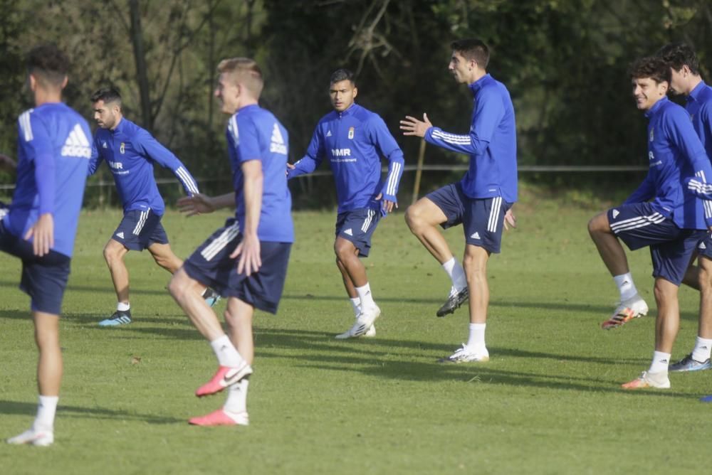 Entrenamiento del Oviedo en El Requexón