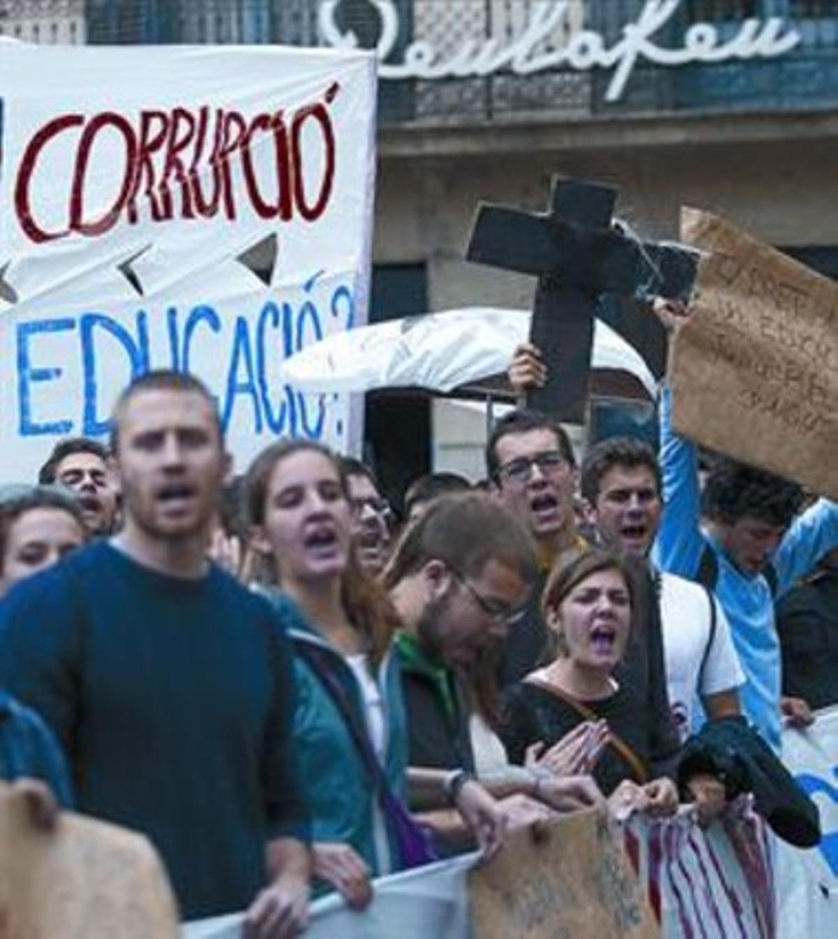Manifestació de la UPC. Manifestació de la UPC.