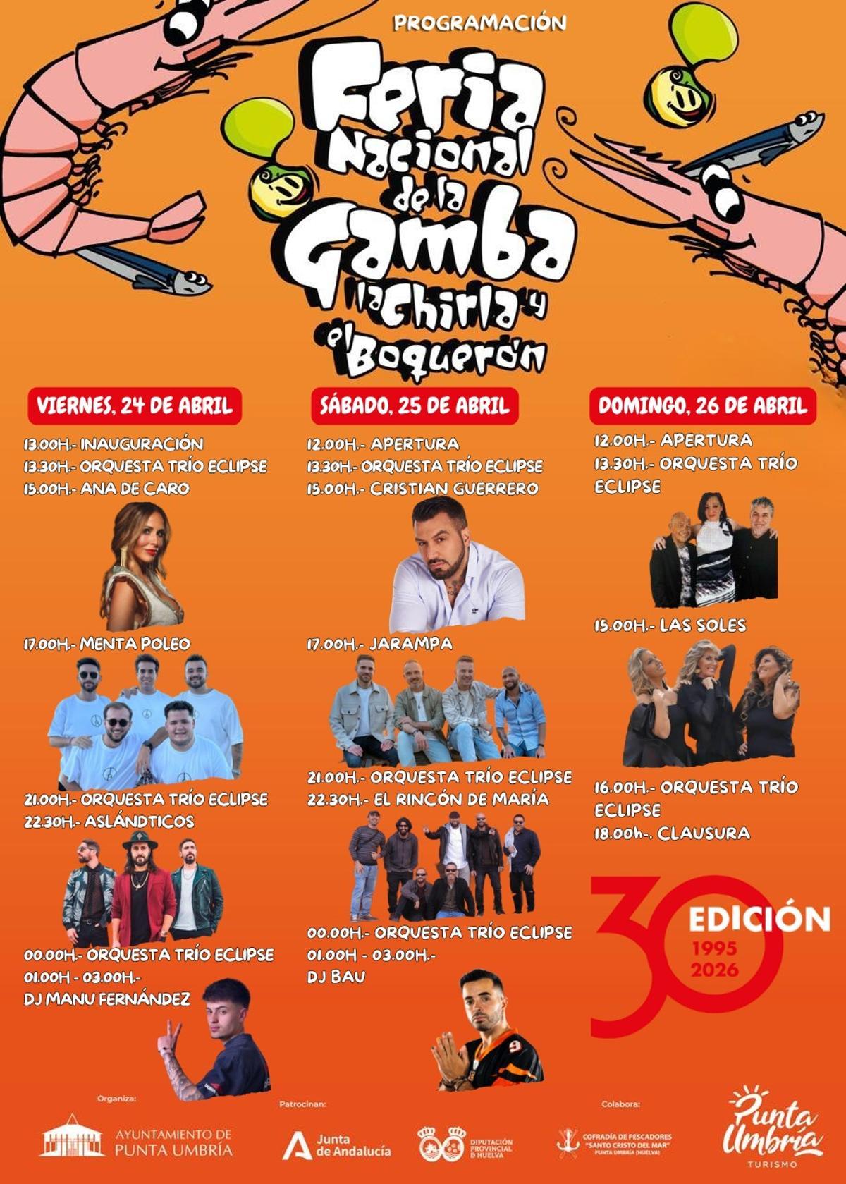 Programación del evento.