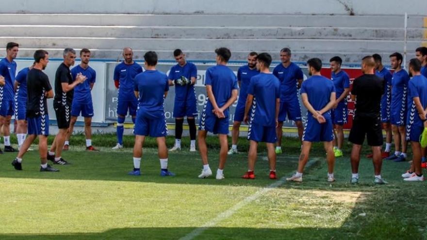 Un entrenamiento del Alcoyano