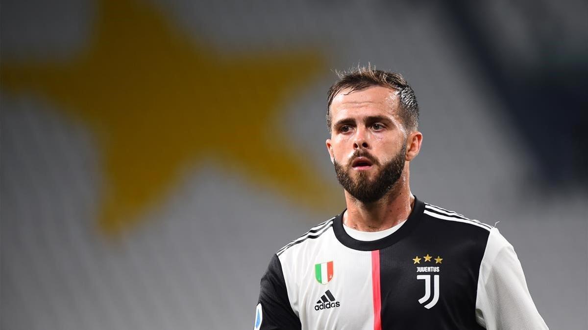 Miralem Pjanic, en su último partido con la Juventus frente al Lecce.