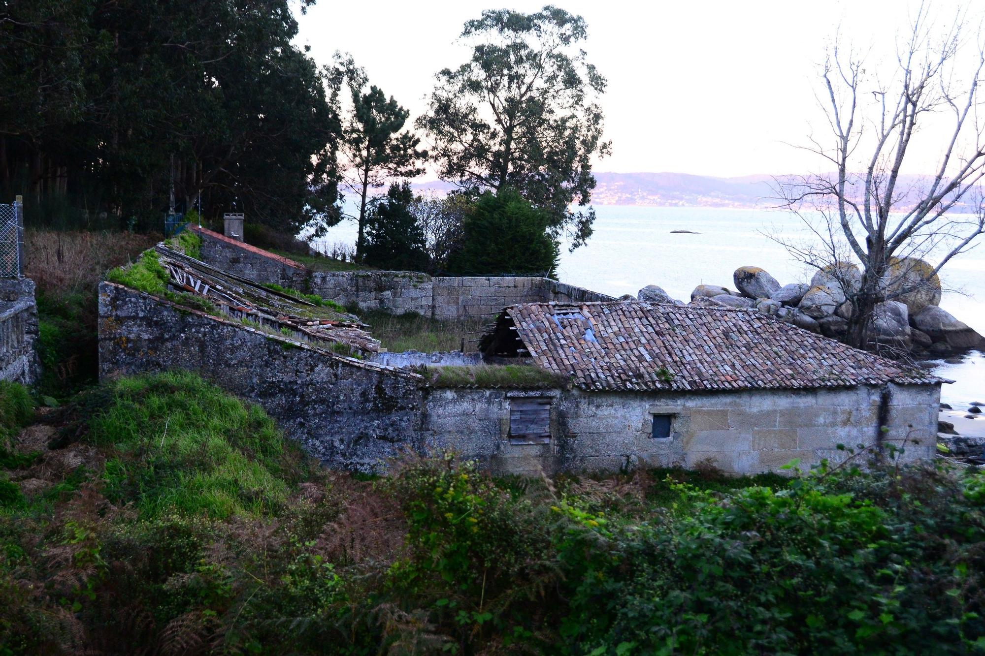 La salazón de Mourisca, en Bueu. Su estado antes de la restauración