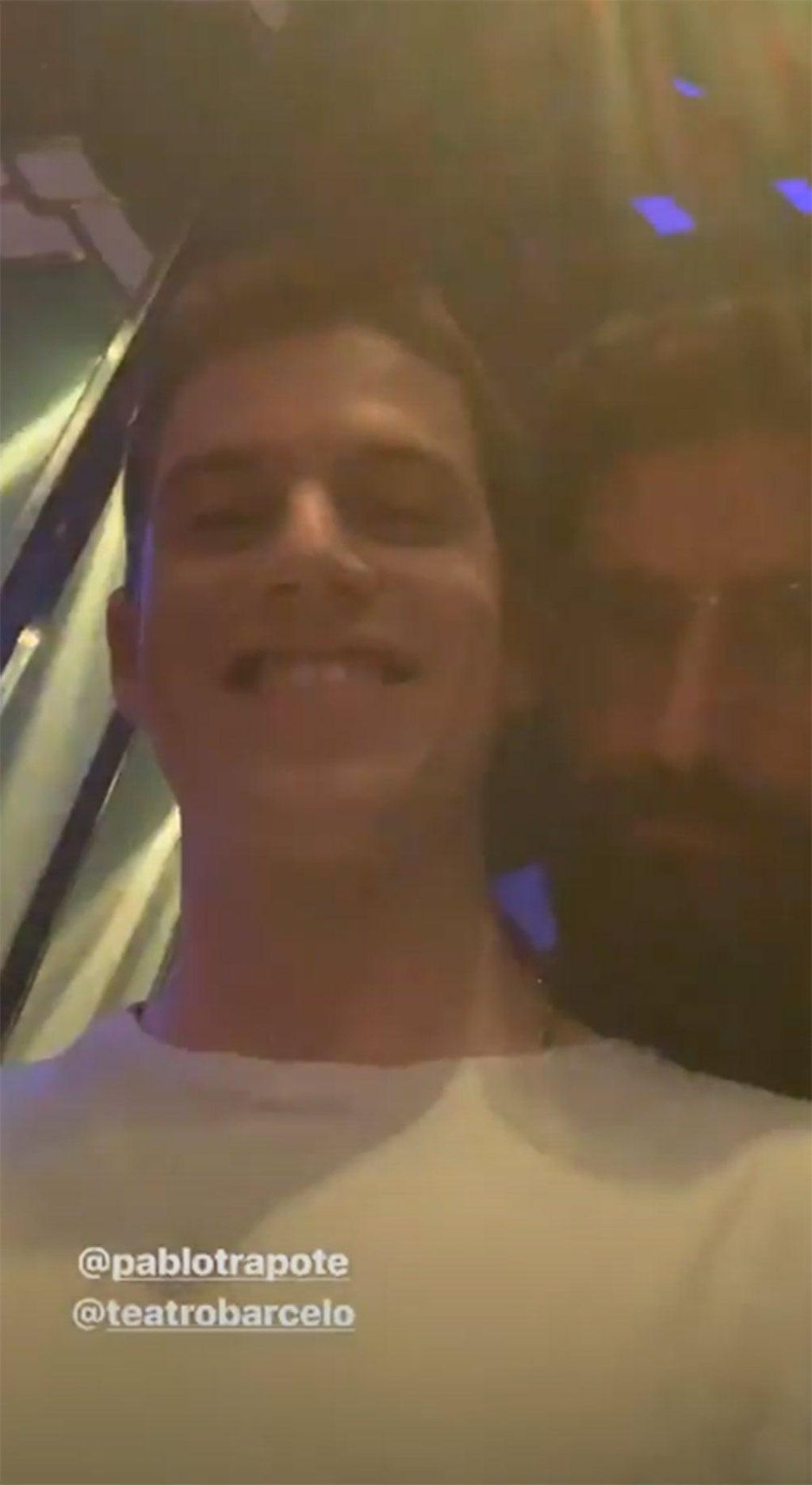 Miguel Bernardeau de fiesta en el Teatro Barcelo