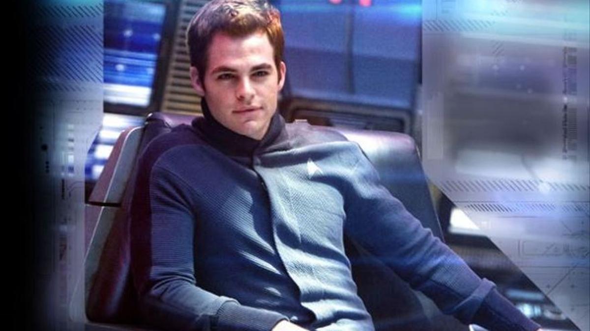 Chris Pine en 'Star Trek', encarnando al Capitán Kirk.