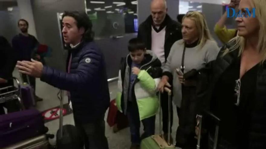 Mallorquines regresan tras quedar atrapados en aeropuertos europeos por la borrasca Ana