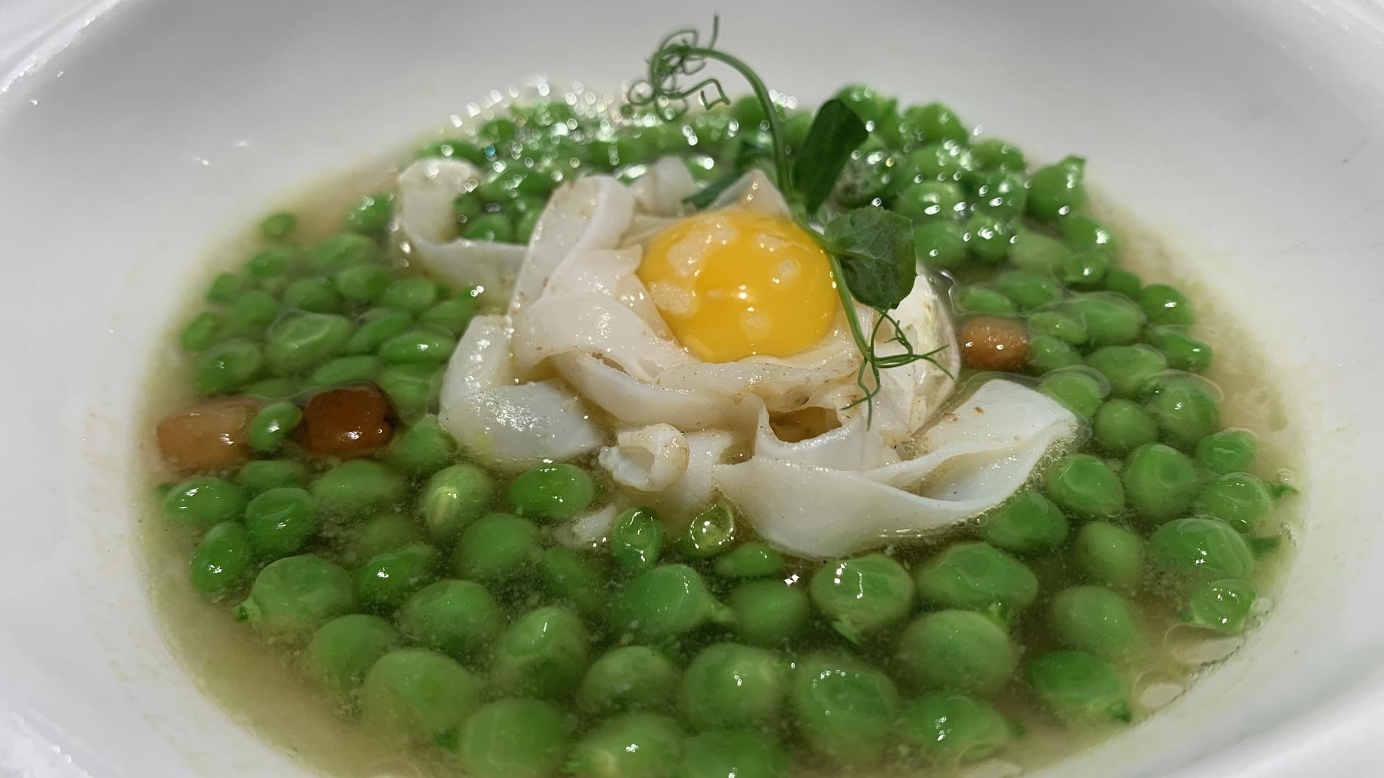 El plato de guisantes con huevo de Allard.