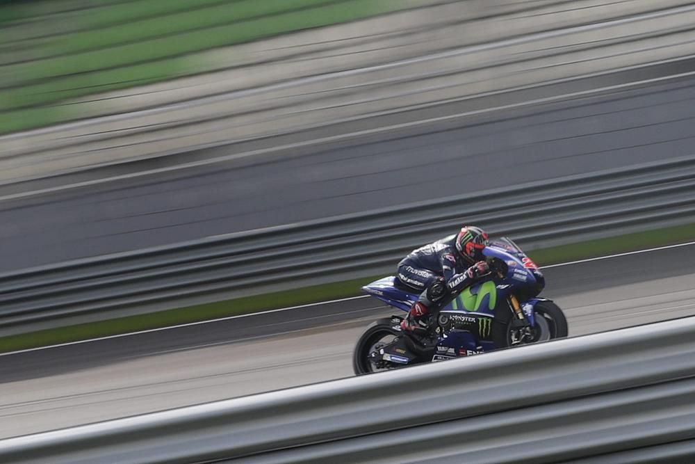 Maverick Viñales als tests de Sepang