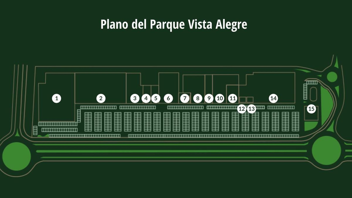 Plano del Parque Comercial Vista Alegre.