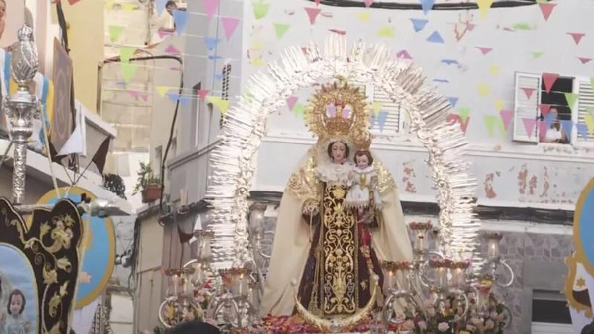 Procesión de La Aurora de la Virgen del Carmen en La Isleta