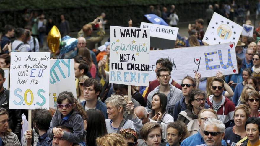 Clamor en el centro de Londres contra el &#039;brexit&#039;