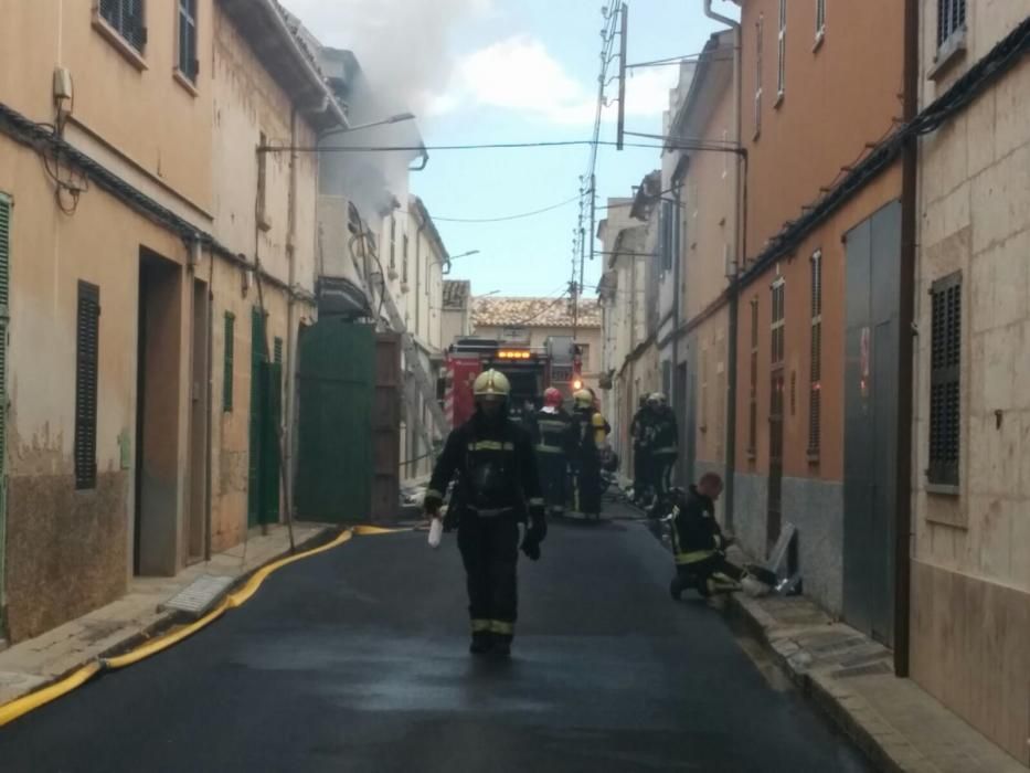 Incendio en una casa de Muro