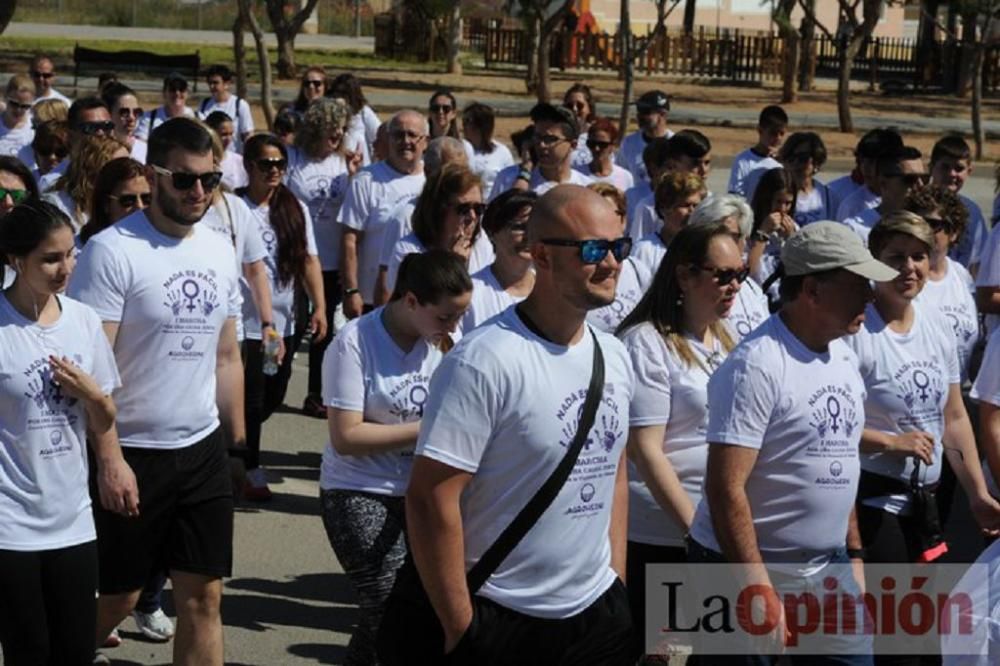 Marcha contra la violencia de género en La Aljorra