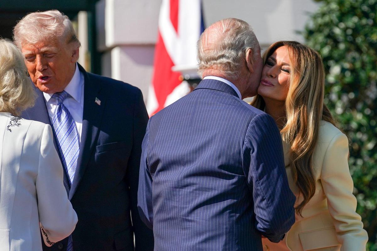 Trump recibe al rey Carlos III de Inglaterra en la Casa Blanca