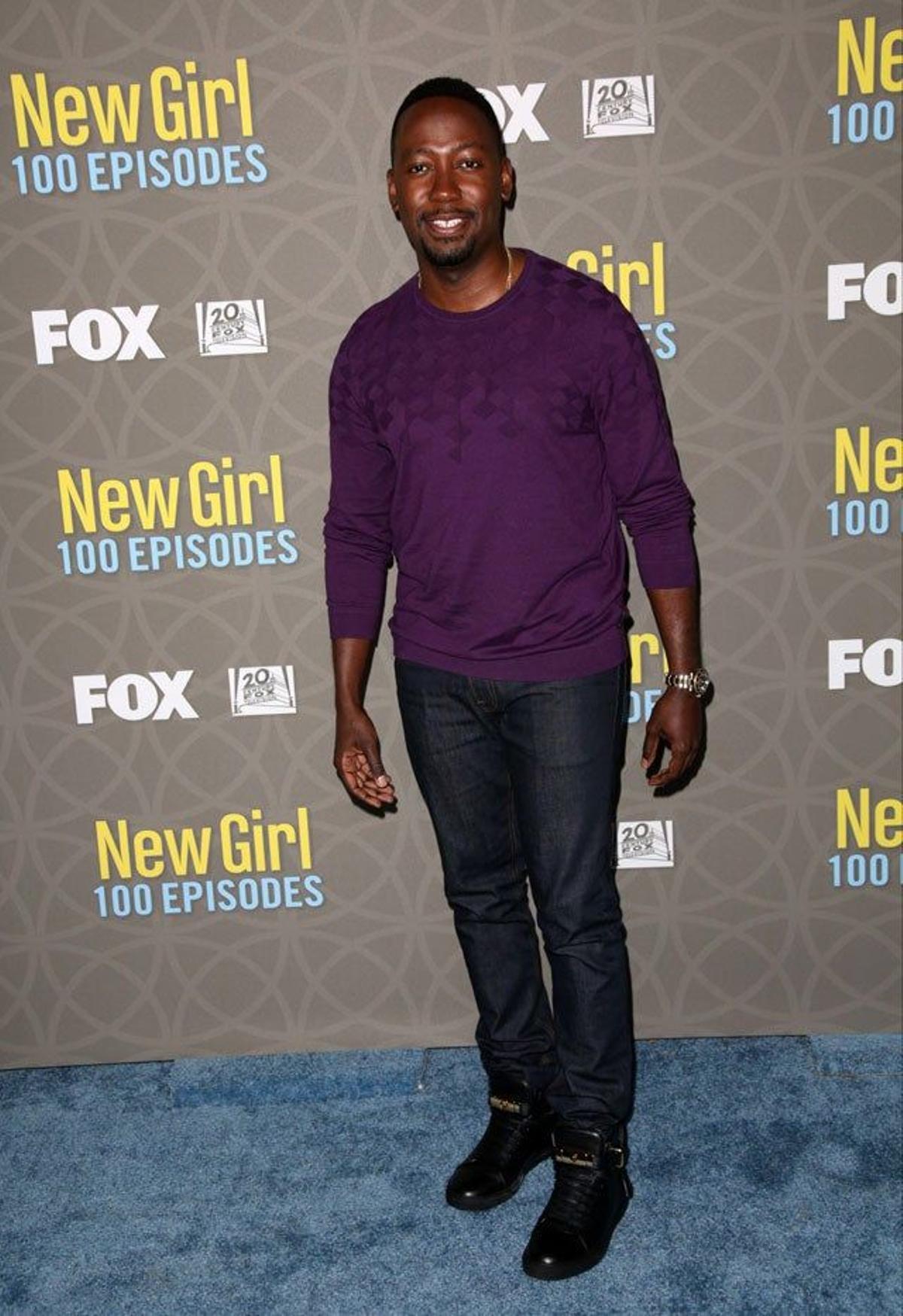 Lamorne Morris, en la fiesta del capítulo 100 de 'New Girl'.