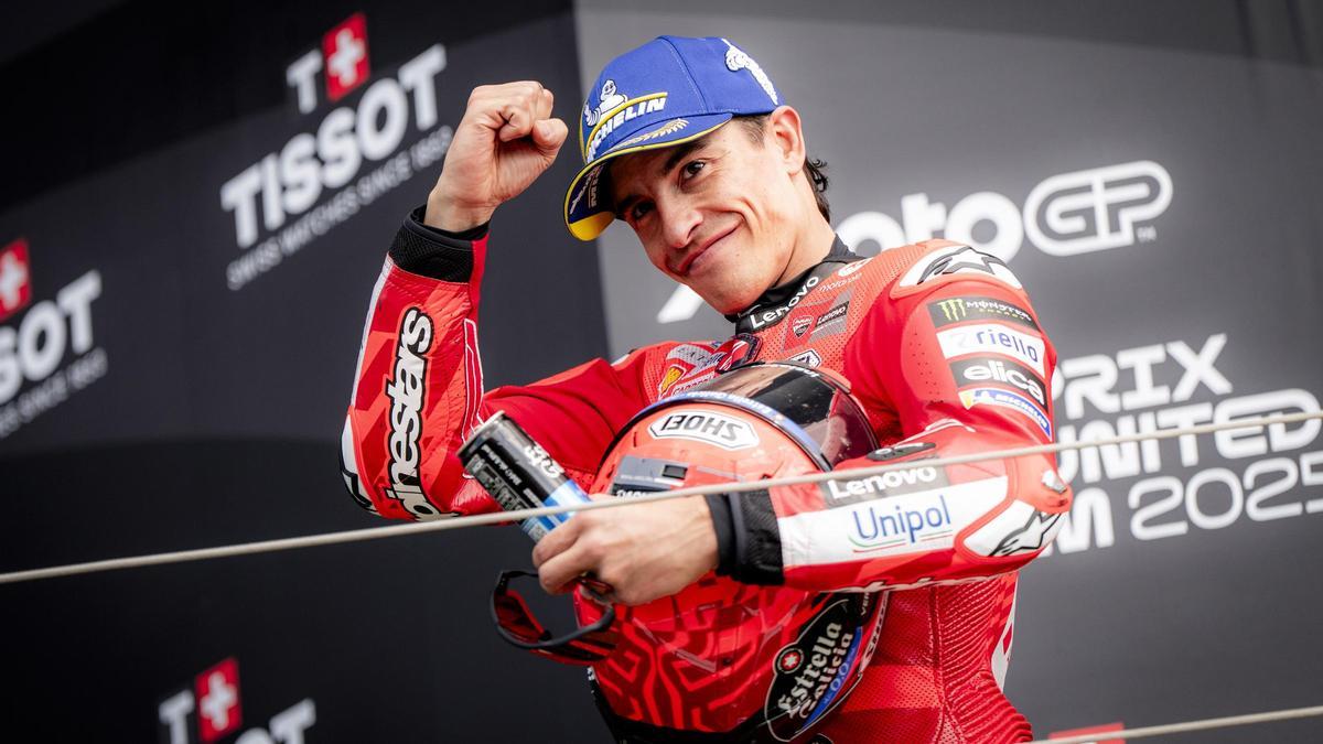 Marc Márquez, en Silverstone (Inglaterra).