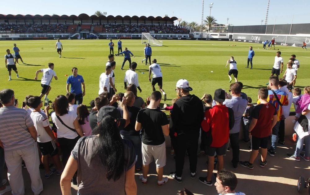 Espectacular entrenamiento del Valencia CF