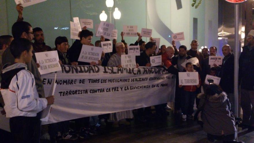 Un momento de la manifestación en Alicante