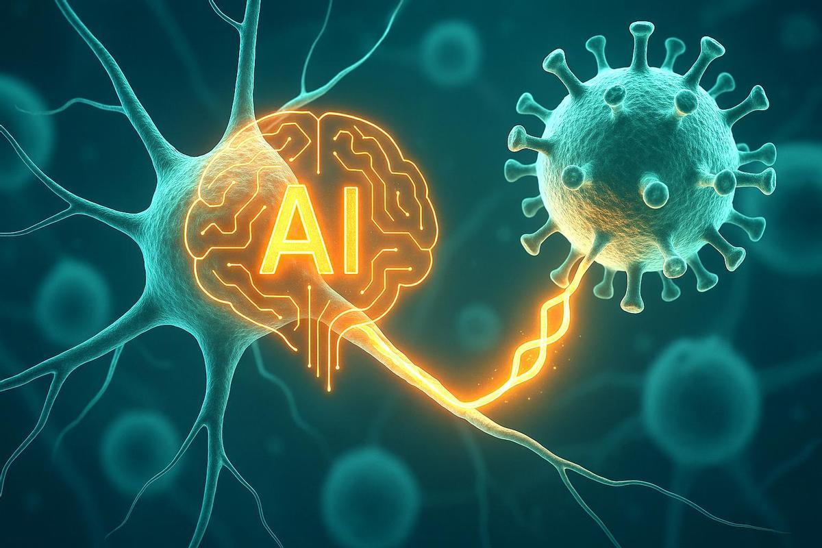 Una nueva clase de inteligencia artificial actúa desde dentro del organismo: sistemas virales modificados entrenan proteínas vivas para detectar y corregir errores celulares.