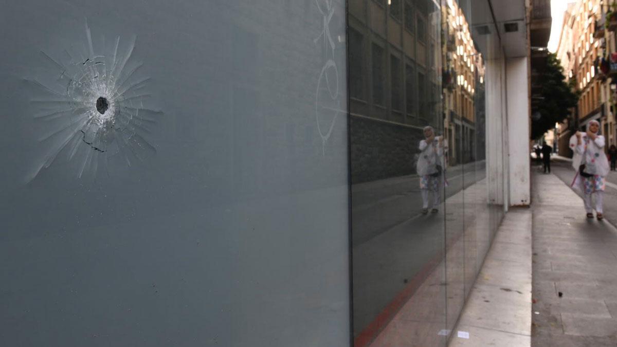 efectos del tiroteo en el barrio del raval