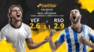 Valencia CF vs. Real Sociedad: horario, TV, estadísticas, clasificación y pronósticos