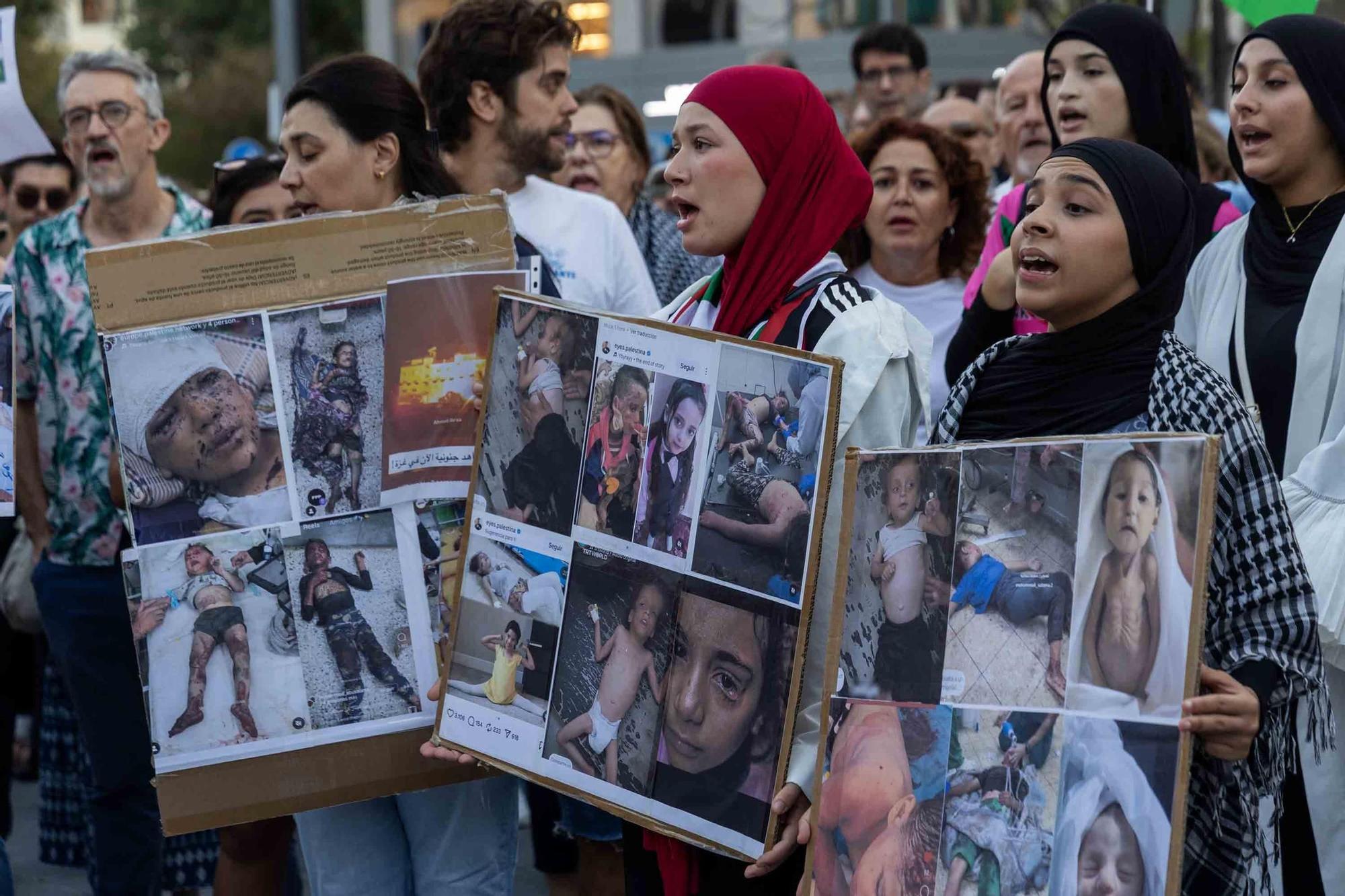 Medio millar de voces claman en la Muntanyeta por la liberación de la flotilla y el boicot a Israel