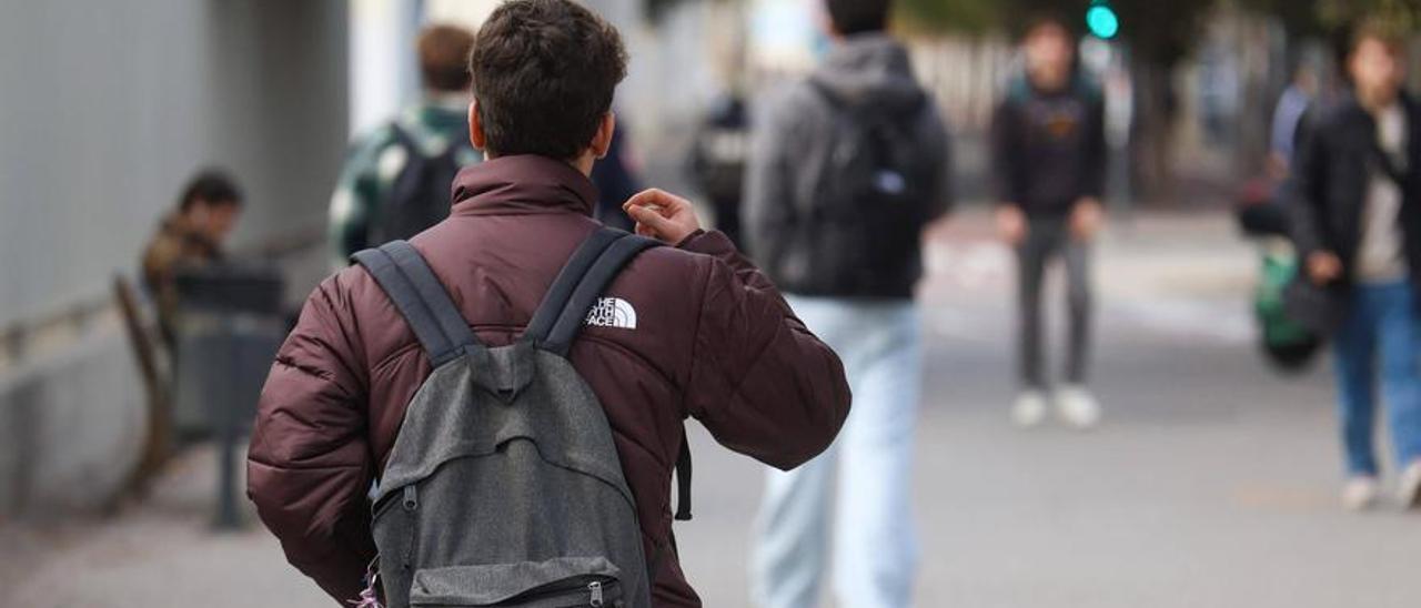 Un alumno de la Universidad de Valencia.