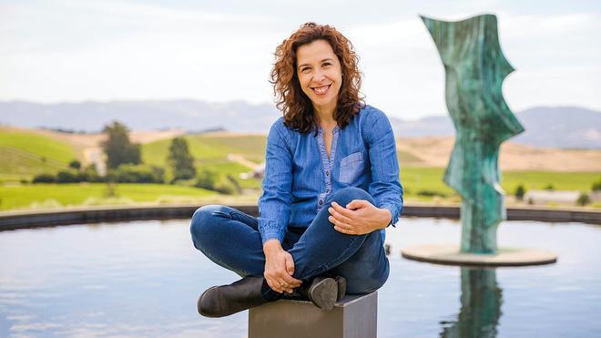 Imagen de Ana Diogo-Draper en las bodegas Artesa.