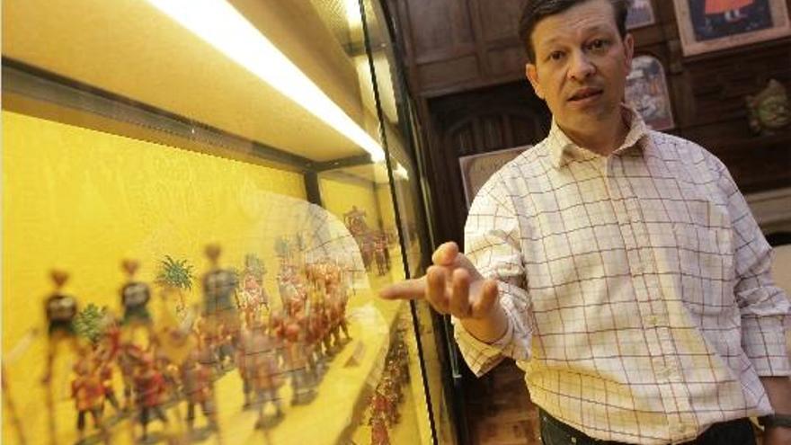 Alejandro Noguera Borel, en L&#039;Iber, el museo de los soldaditos de plomo que reúne la mayor colección privada del mundo. Manuel Molines