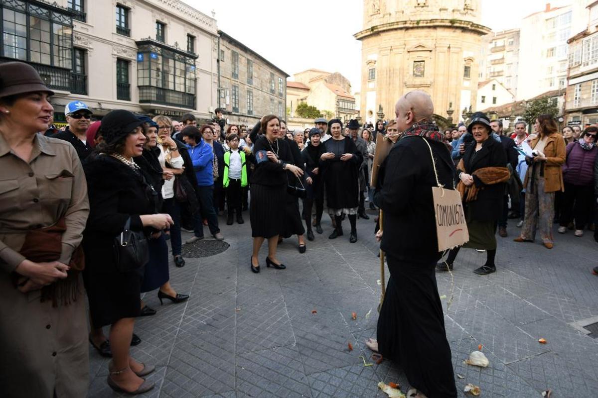 Memoria histórica | Las calles de Pontevedra revivieron ayer la represión del 36 contra las mujeres