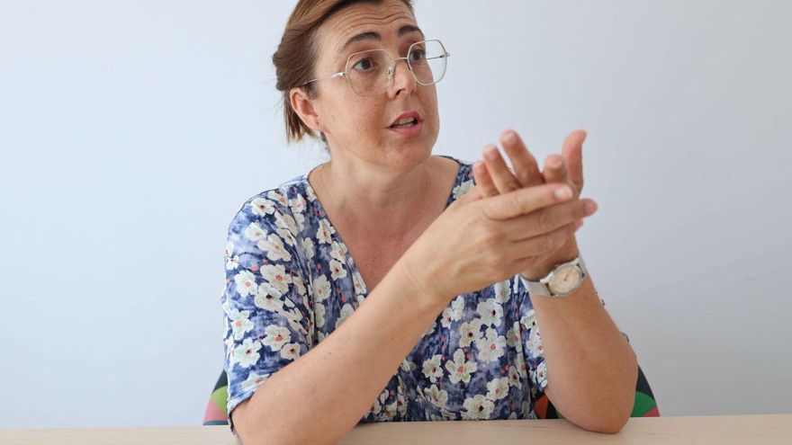 La nueva presidenta de la AIF, Rosa Castela, en la nueva sede de la organización.