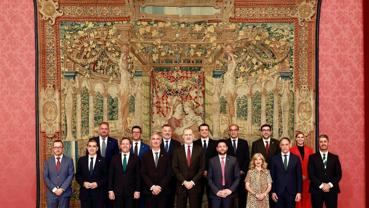 Recepción de la Casa Real del Grupo de Ciudades Patrimonio de la Humanidad de España
