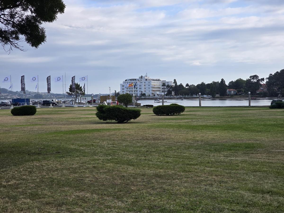 Una vista de la isla y el Gran Hotel.